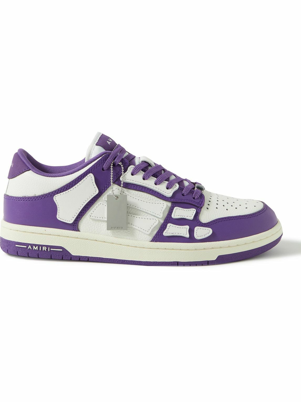 AMIRI - Skel-Top Colour-Block Leather Sneakers - Purple Amiri