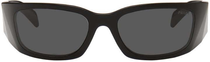Photo: Prada Eyewear Black Wraparound Sunglasses