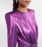 Alexandre Vauthier Draped satin jersey minidress