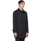 Boss Navy Padded Dain Coat