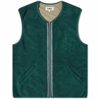 YMC Men's Utah Fleece Vest in Green