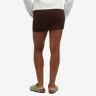 DONNI. Women's Box Weave Stretch Skirt in Espresso