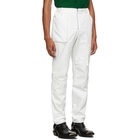 Spencer Badu White Twill Cargo Pants