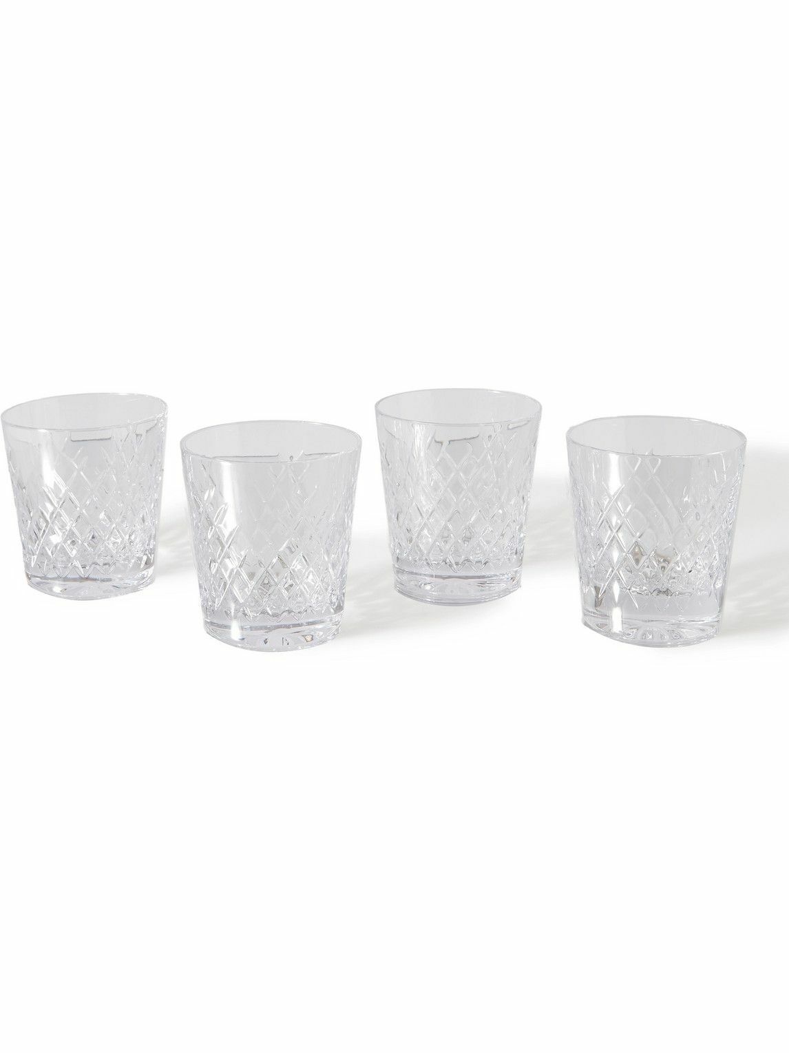Barwell Set of Four Crystal Rocks Glasses