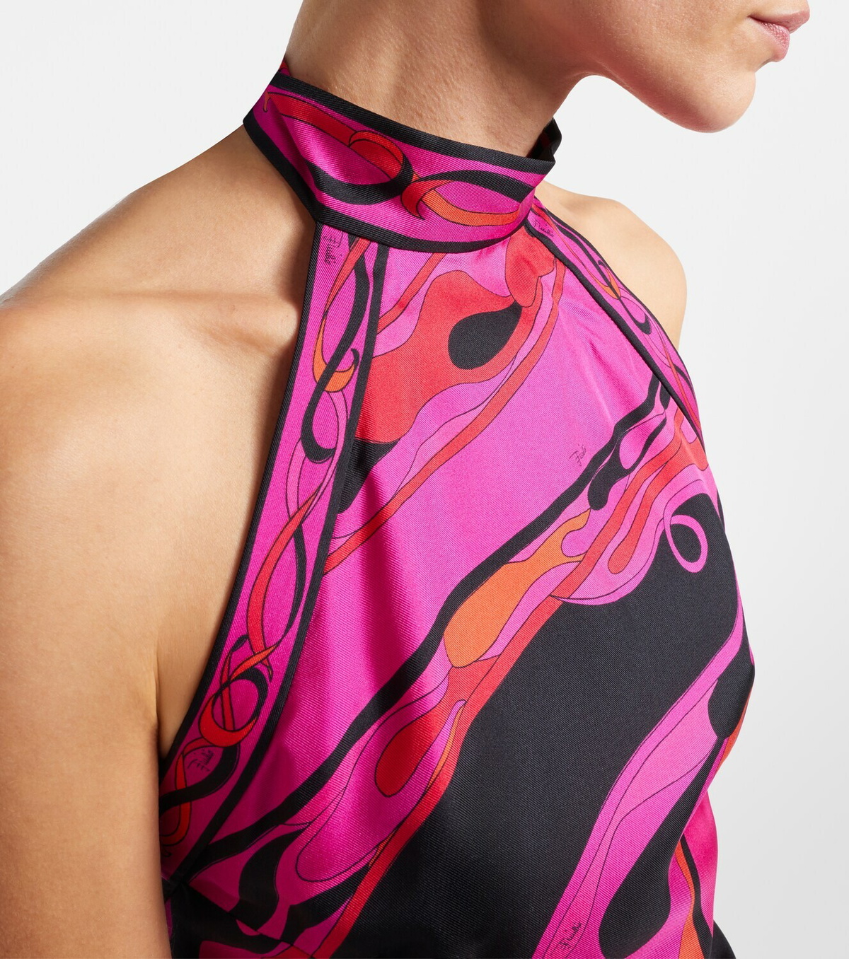 Pucci Iride silk twill top