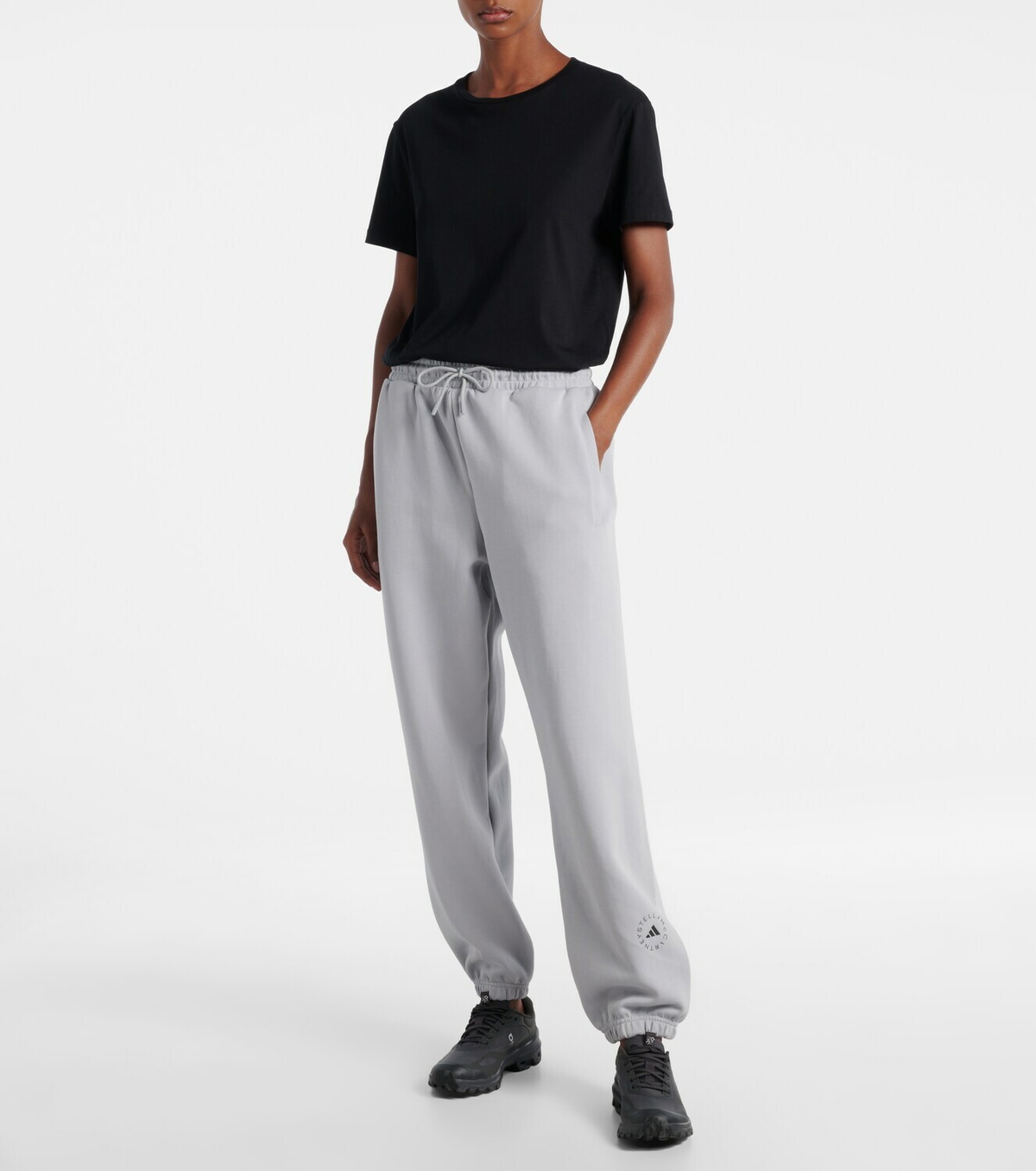 Adidas by Stella McCartney Cotton-blend fleece sweatpants