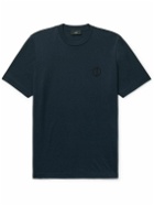 Dunhill - Slim-Fit Logo-Embroidered Cotton-Jersey T-Shirt - Blue
