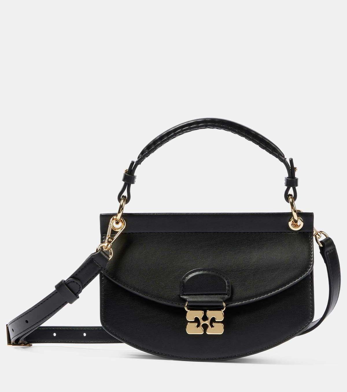 【関税＆送料込み】Ganni Apo G Mini Crossbody Ganni Apo-G Mini leather crossbody bag GANNI