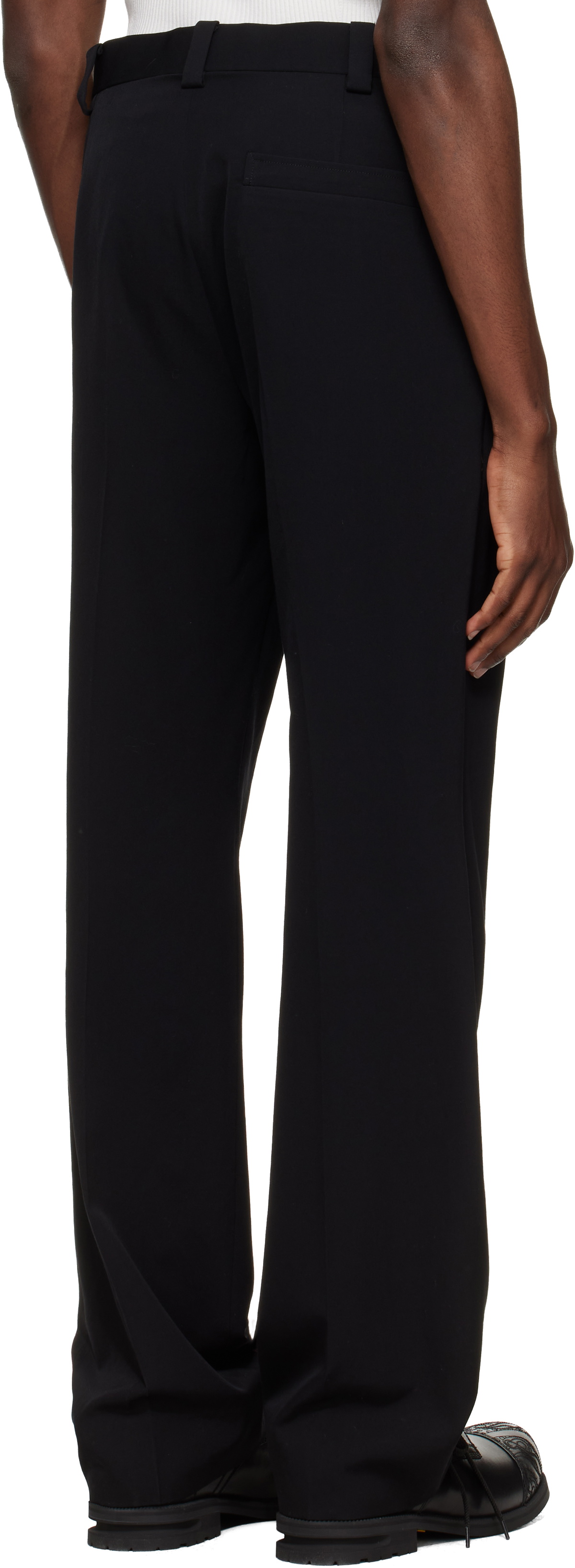 Kiko Kostadinov Black Csomor Trousers