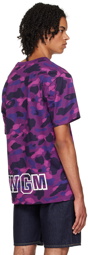 BAPE Purple Camo Shark T-Shirt