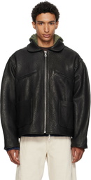 Cawley Black Flying Leather Jacket