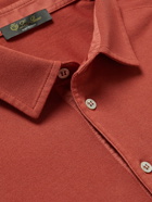Loro Piana - Cotton-Piqué Polo Shirt - Orange