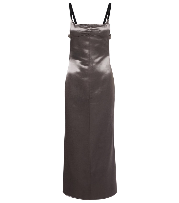 Photo: The Attico Open-back satin midi dress
