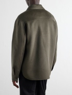 Mr P. - Wool and Cashmere-Blend Overshirt - Green