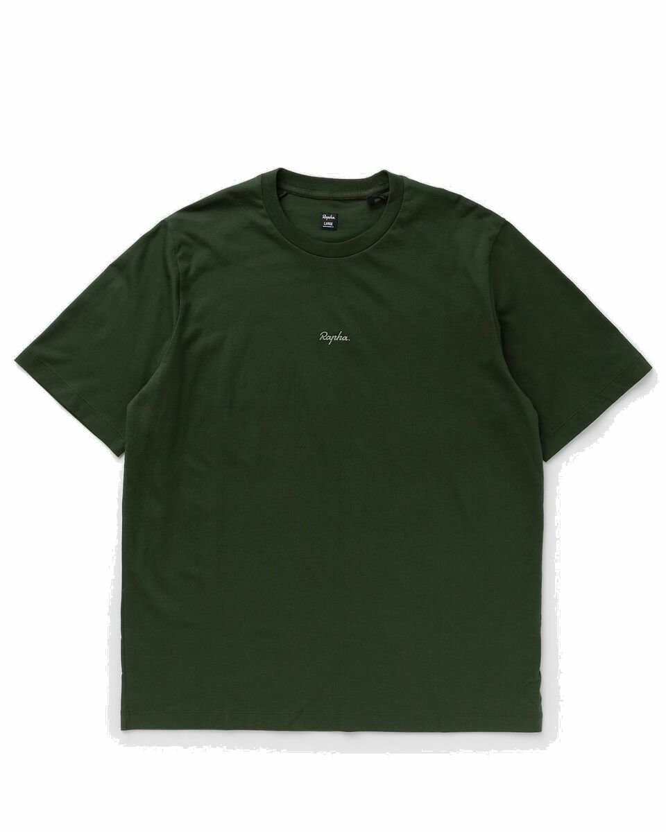 Photo: Rapha Men's Cotton T Shirt Green - Mens - Shortsleeves