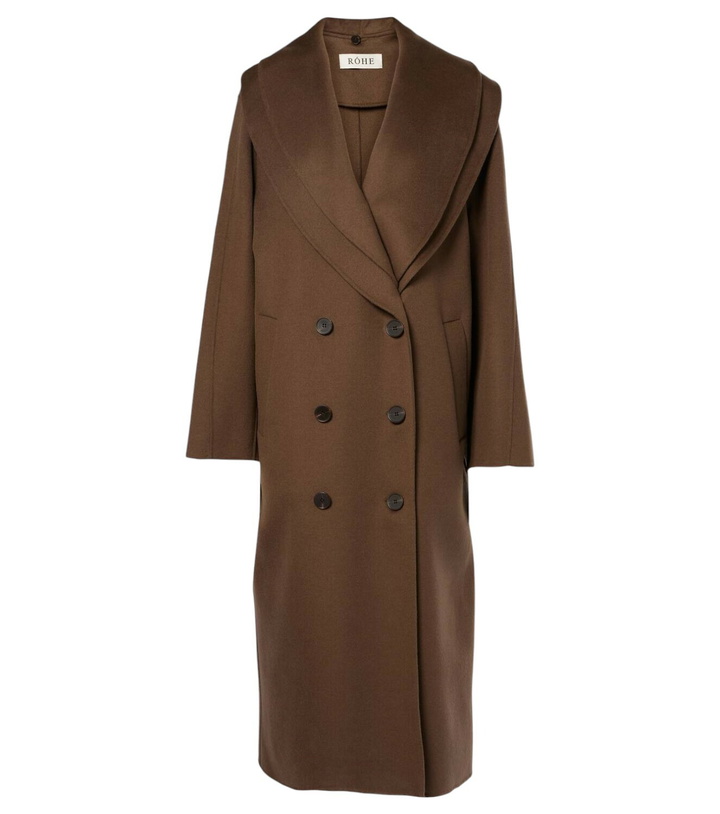 Photo: Róhe Scarf-detail wool coat