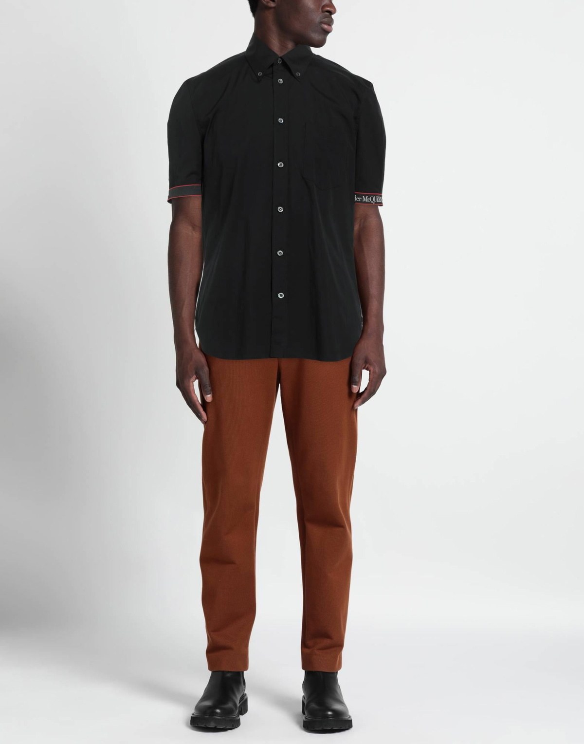 Mcqueen Mens Shirt in Black