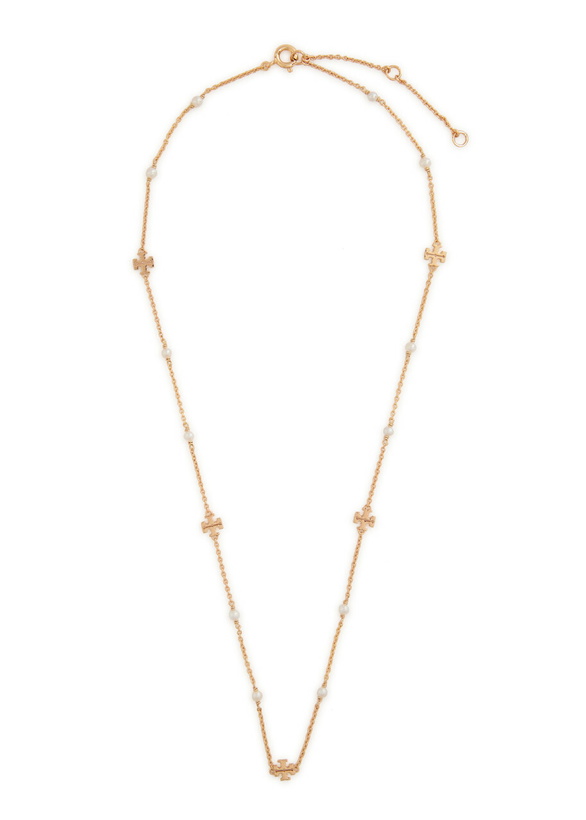 Photo: Tory Burch Moondance Pearl 18kt Gold-plated Necklace - One Size