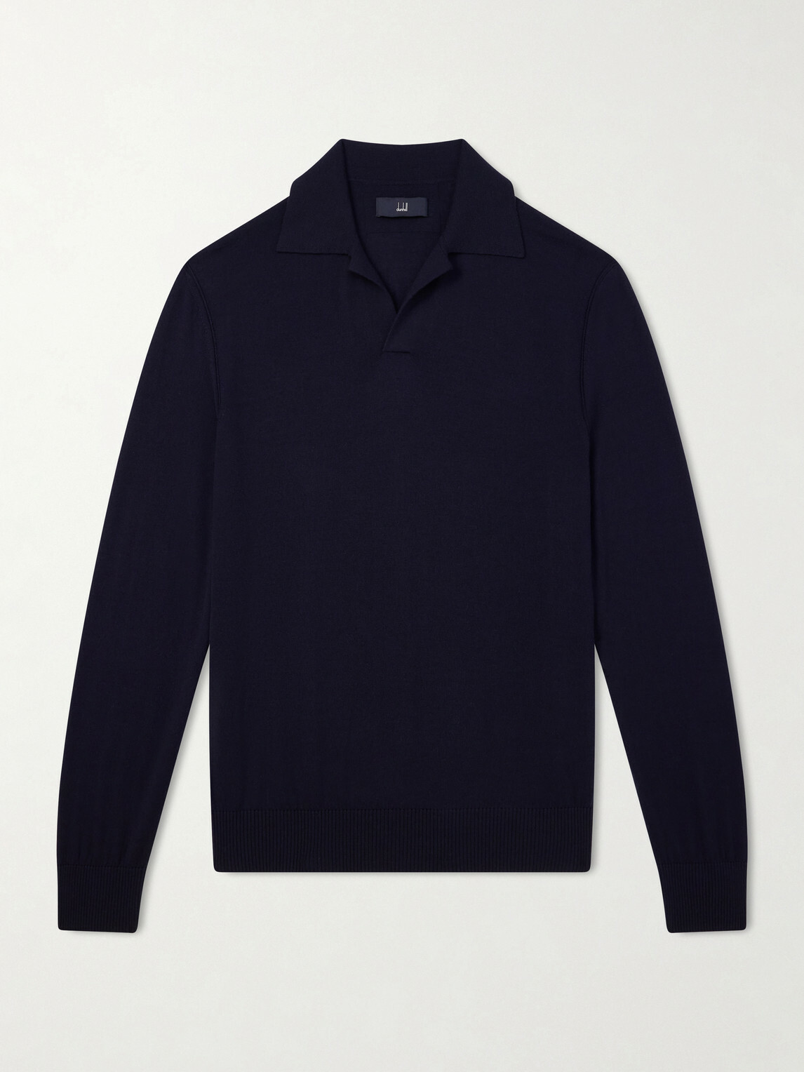 Dunhill - Merino Wool Polo Shirt - Blue