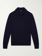Dunhill - Merino Wool Polo Shirt - Blue