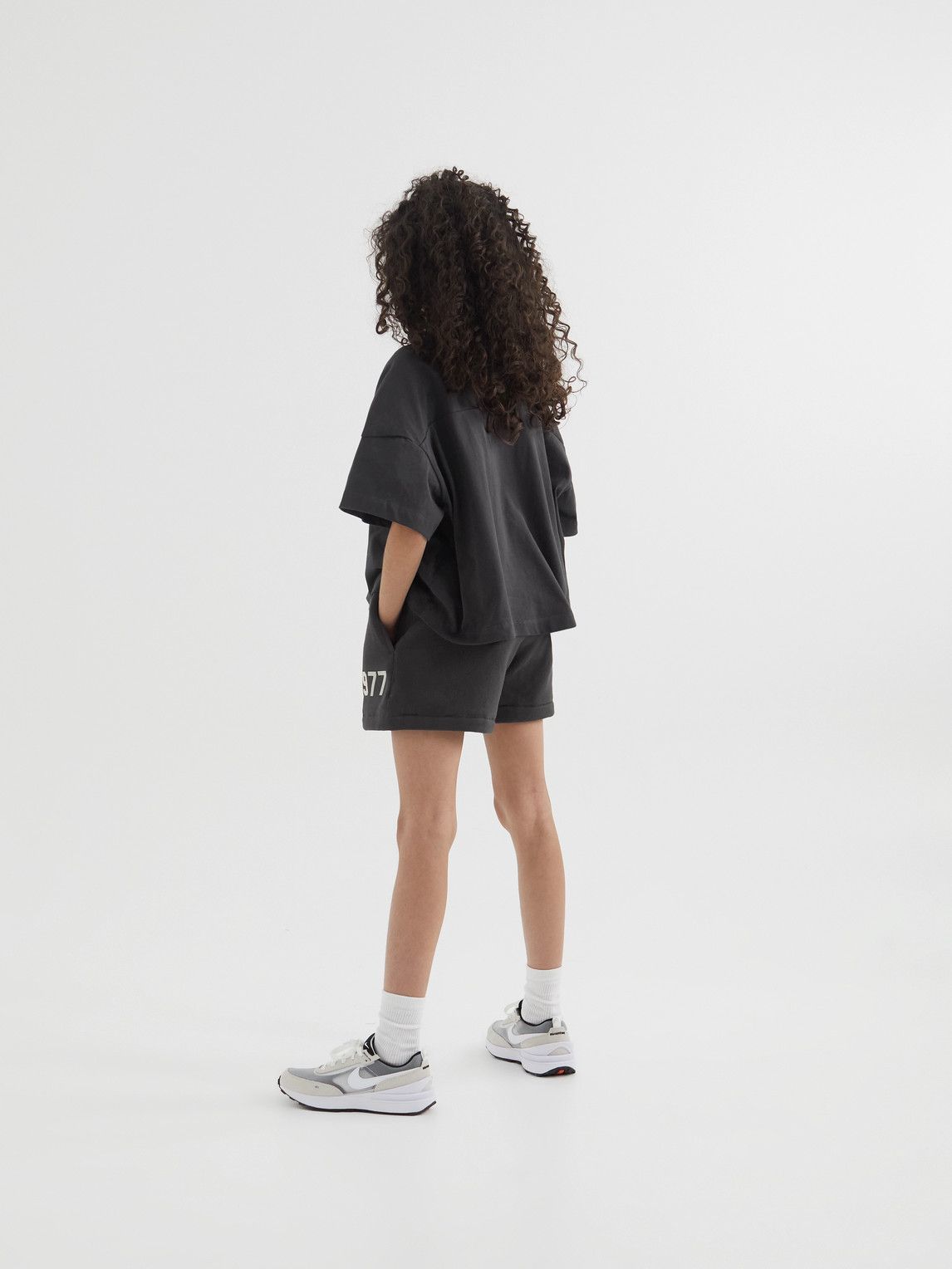 Fear of God Essentials Kids - Logo-Flocked Cotton-Jersey T-Shirt - Gray ...