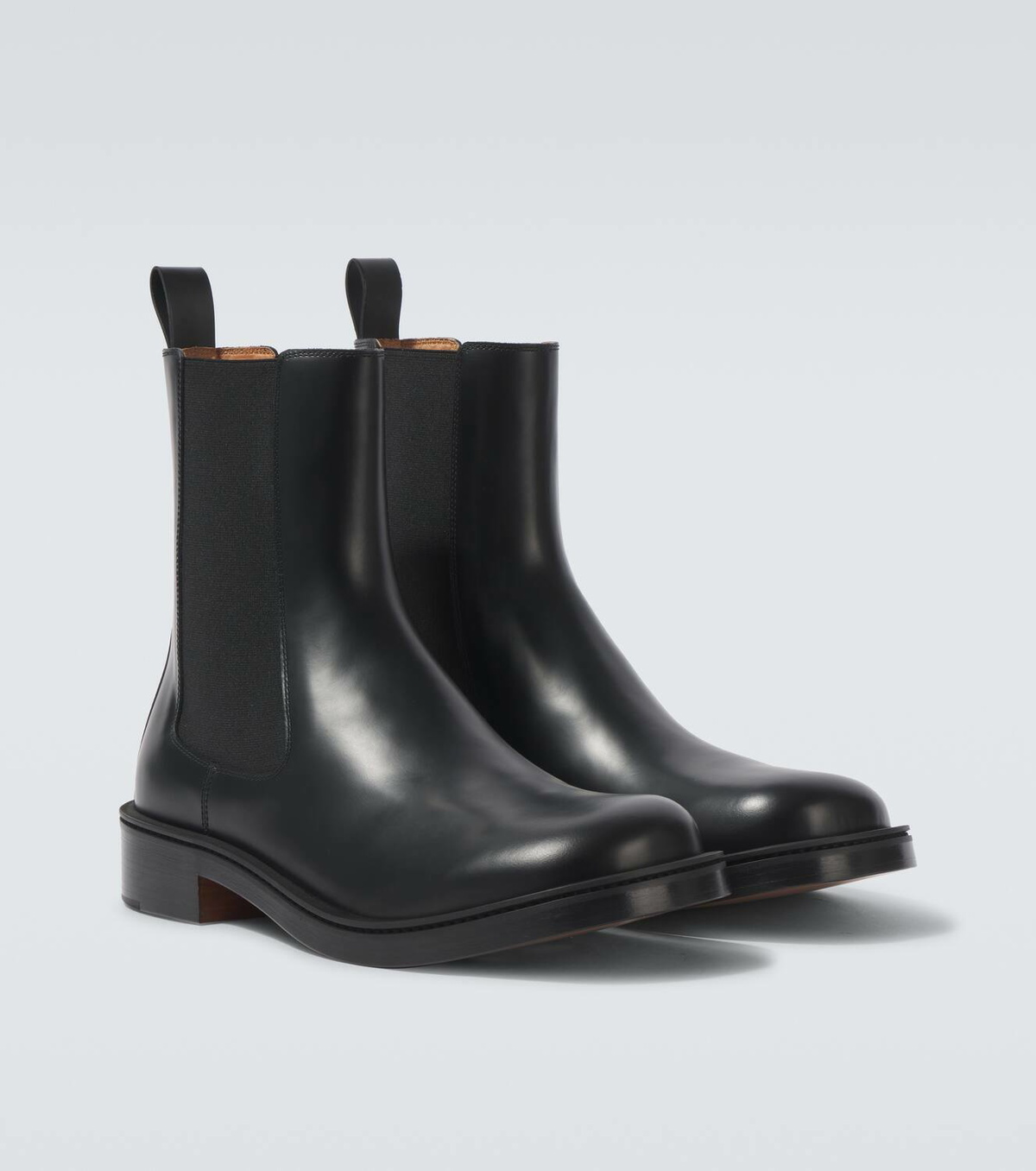 Alexander McQueen Leather Chelsea boots