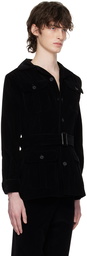 73 LONDON Black Belted Jacket