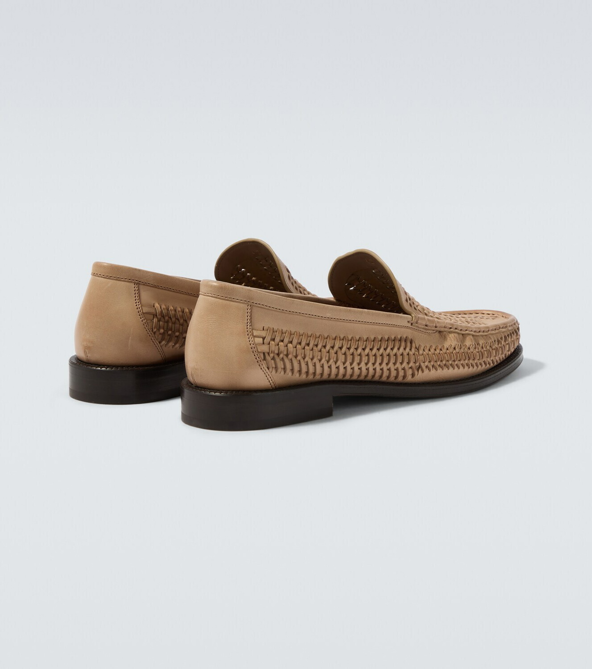 Brunello Cucinelli Woven leather loafers