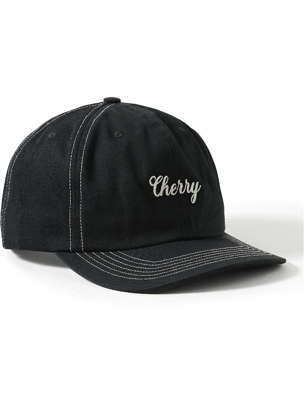 Photo: CHERRY LA - Logo-Embroidered Cotton-Twill Baseball Cap