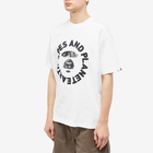 Men's AAPE 3M Camo Planet Earth T-Shirt in White