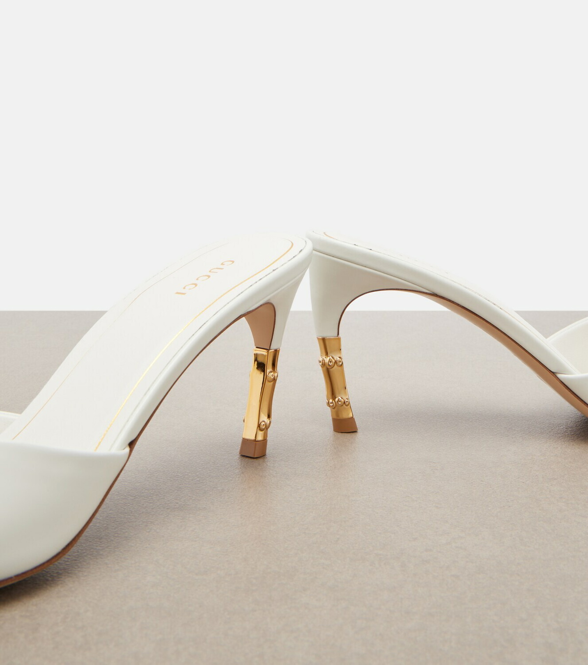 Gucci Castello leather mules