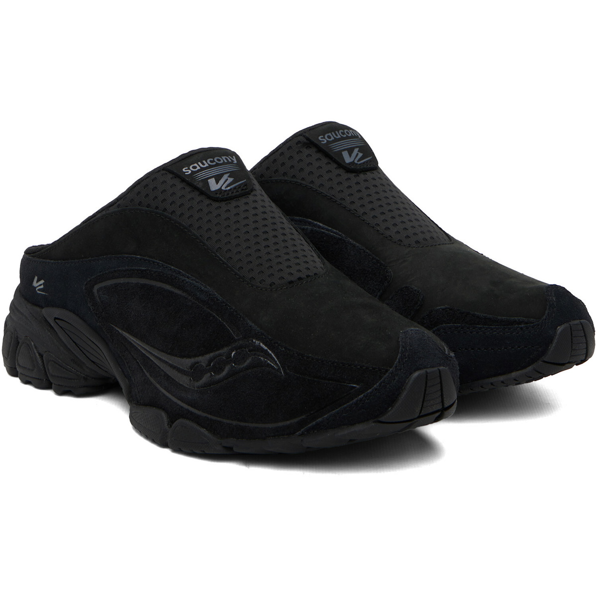 Saucony Black Progrid V2 Mule Sneakers