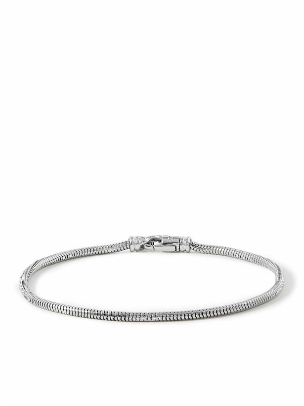 Photo: Tom Wood - Rhodium-Plated Sterling Silver Chain Bracelet - Silver