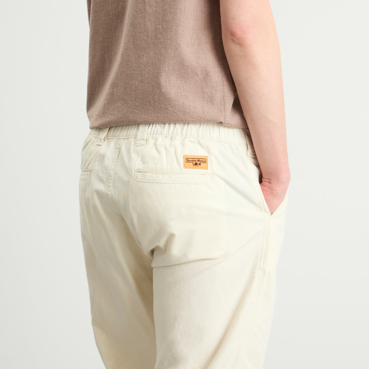 Service Works Men's Twill Waiter Pants in Off White