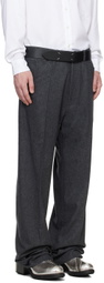 Random Identities Gray Creased Trousers