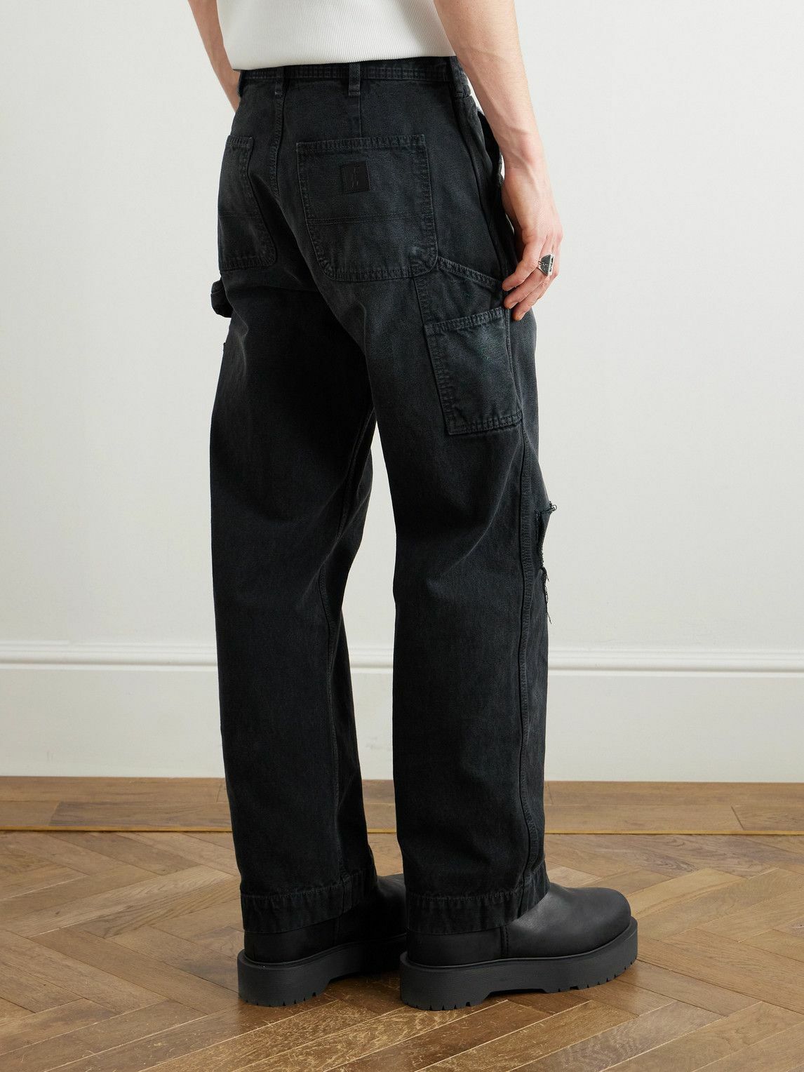 Enfants Riches Déprimés - Wide-Leg Distressed Paint-Splattered