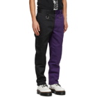 KIDILL Black and Purple Dickies Edition Bondage Trousers