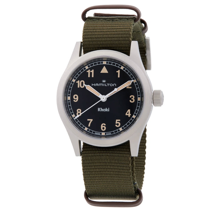 Photo: Hamilton Khaki Field Quartz Black Dial Watch H69301930