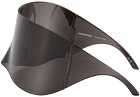 Balenciaga Black Mask Rectangular Sunglasses