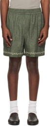Isabel Marant Green Zilan Shorts