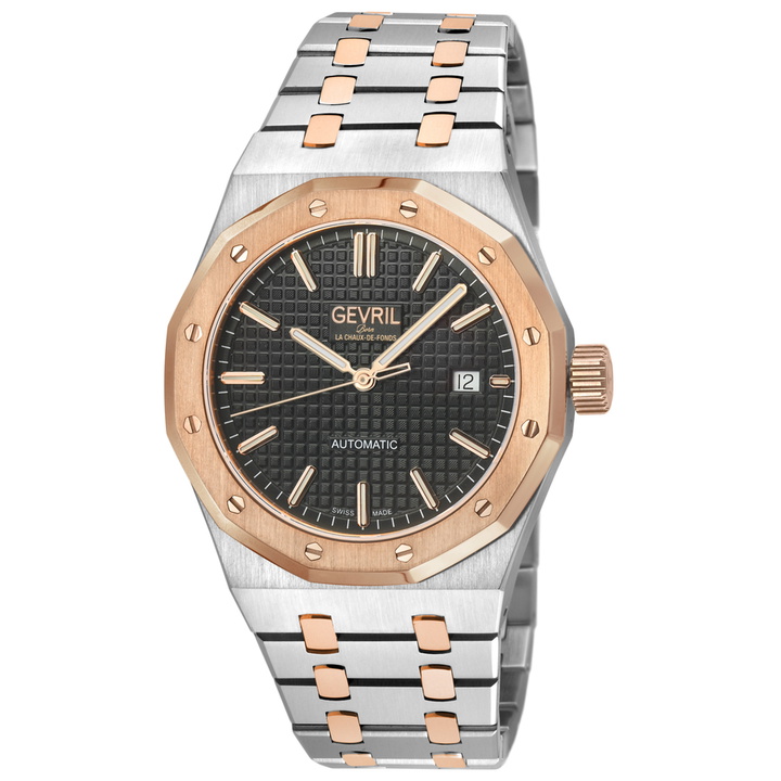 Photo: Gevril Gotham Automatic Black Dial Mens Watch 49405B