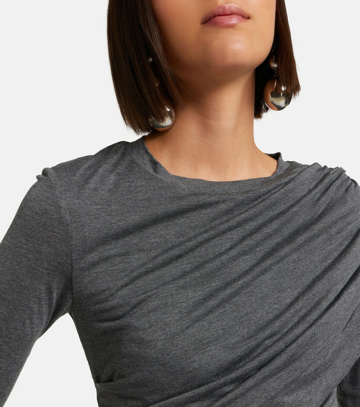 Marant Etoile Dressi draped jersey top