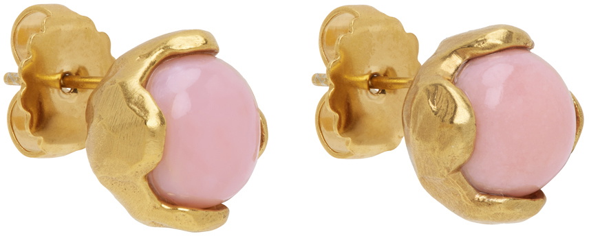 Alighieri SSENSE Exclusive Gold Opal Stud Earrings Alighieri