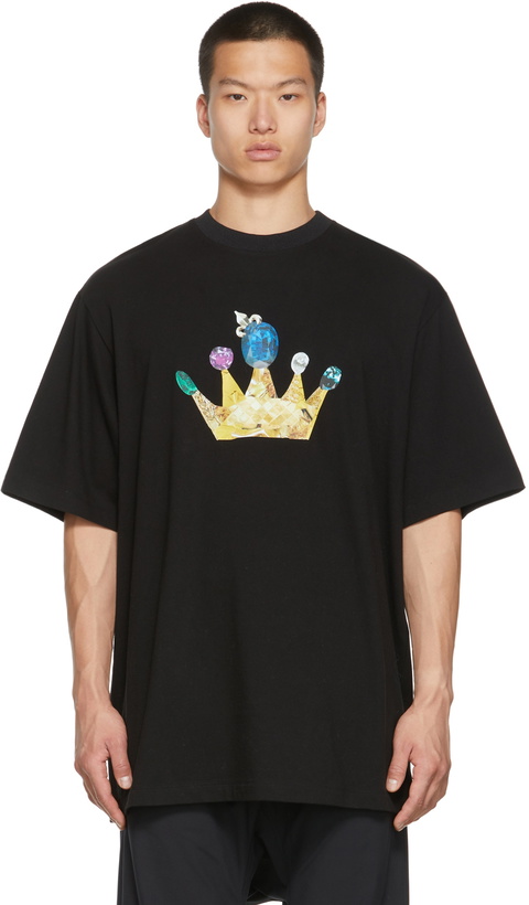 Photo: JERIH Black Gold Crown T-Shirt