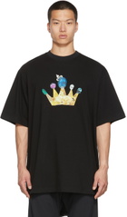 JERIH Black Gold Crown T-Shirt