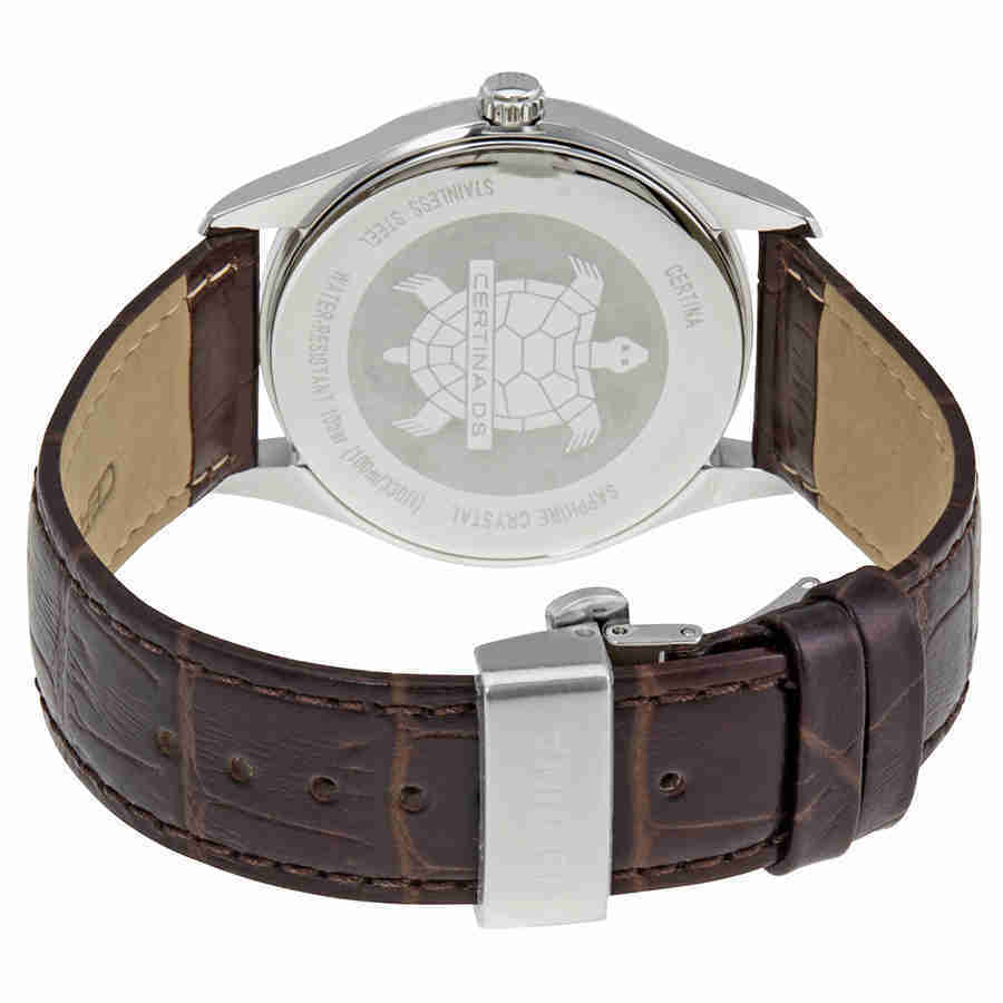 Certina DS-4 Silver Dial Black Leather Watch C022.410.16.030.01