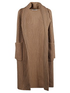 LIVIANA CONTI - Knitted Long Wool Cardigan