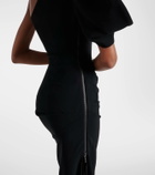 Maticevski Darkness gathered one-shoulder gown