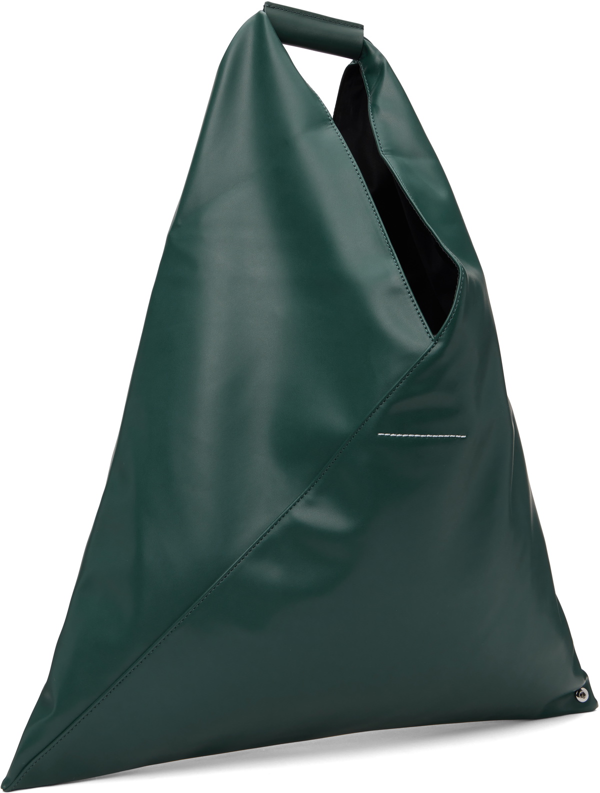 MM6 Maison Margiela Green Classic Medium Tote MM6 Maison Margiela