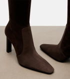 Saint Laurent Francoise suede knee-high boots